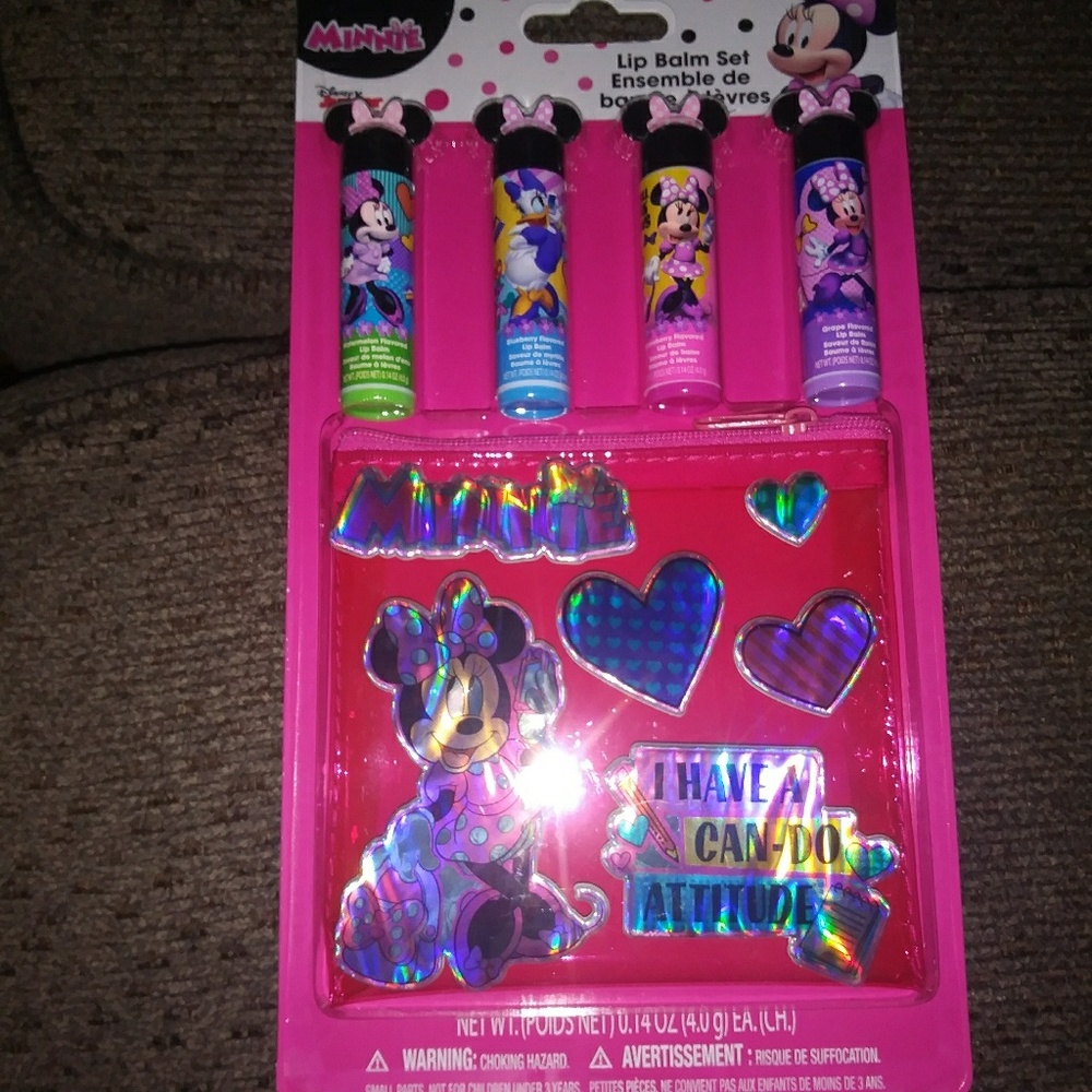 Minnie mouse lip balm set